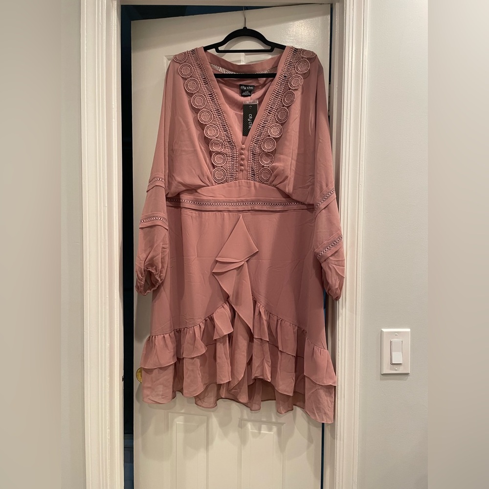 NWT City Chic Dust Rose Dress